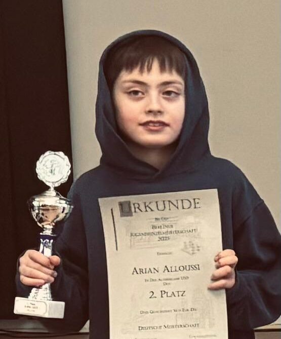 Arian Alloussi becomes Berlin U10 Vice Champion.